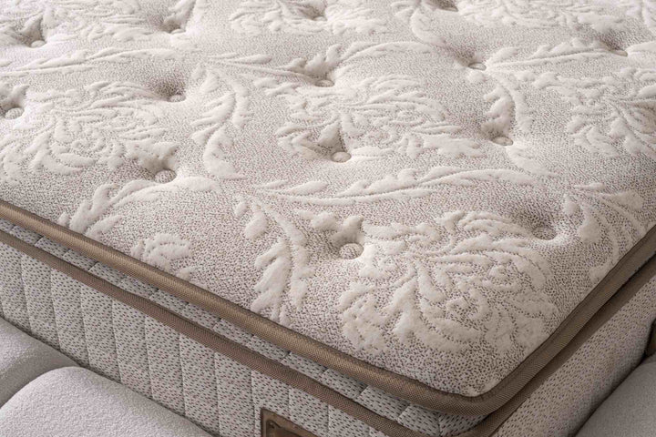 Boxspringbett Bubble in Beige 180 x 200 cm, mit Bettkasten