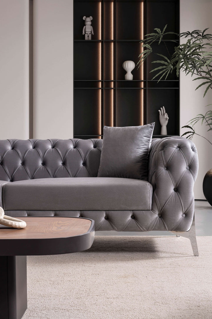 kilic Couchgarnitur 3-3-1 in Grau