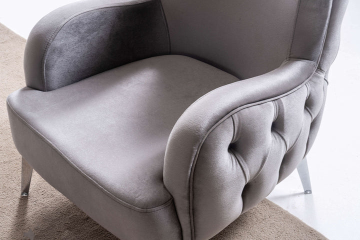 kilic Couchgarnitur 3-3-1 in Grau