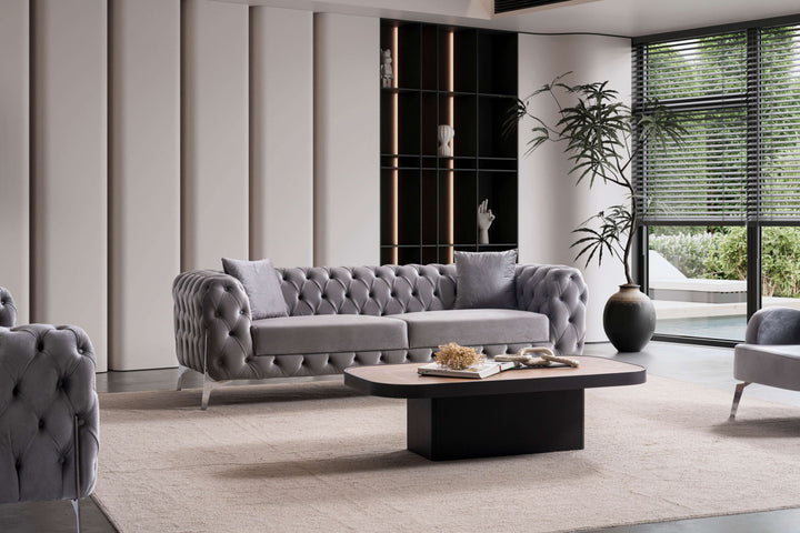 kilic Couchgarnitur 3-3-1 in Grau