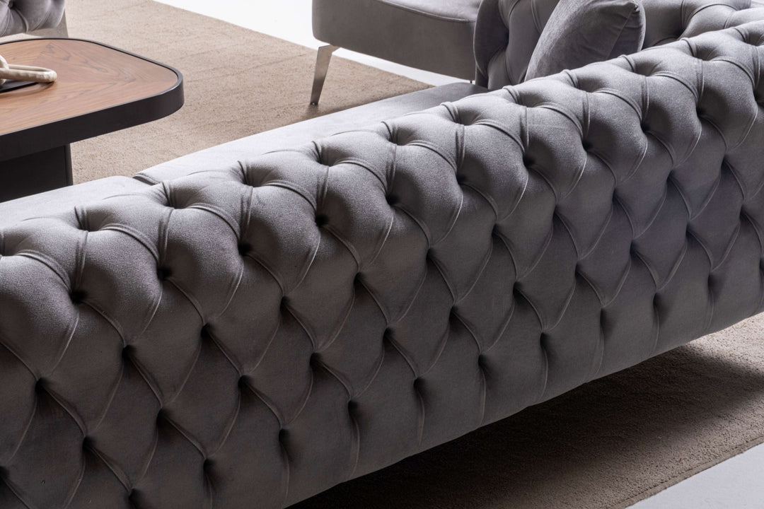 kilic Couchgarnitur 3-3-1 in Grau