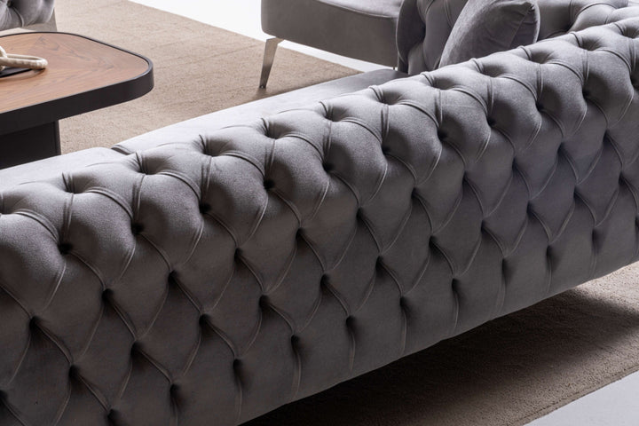 kilic Couchgarnitur 3-3-1 in Grau