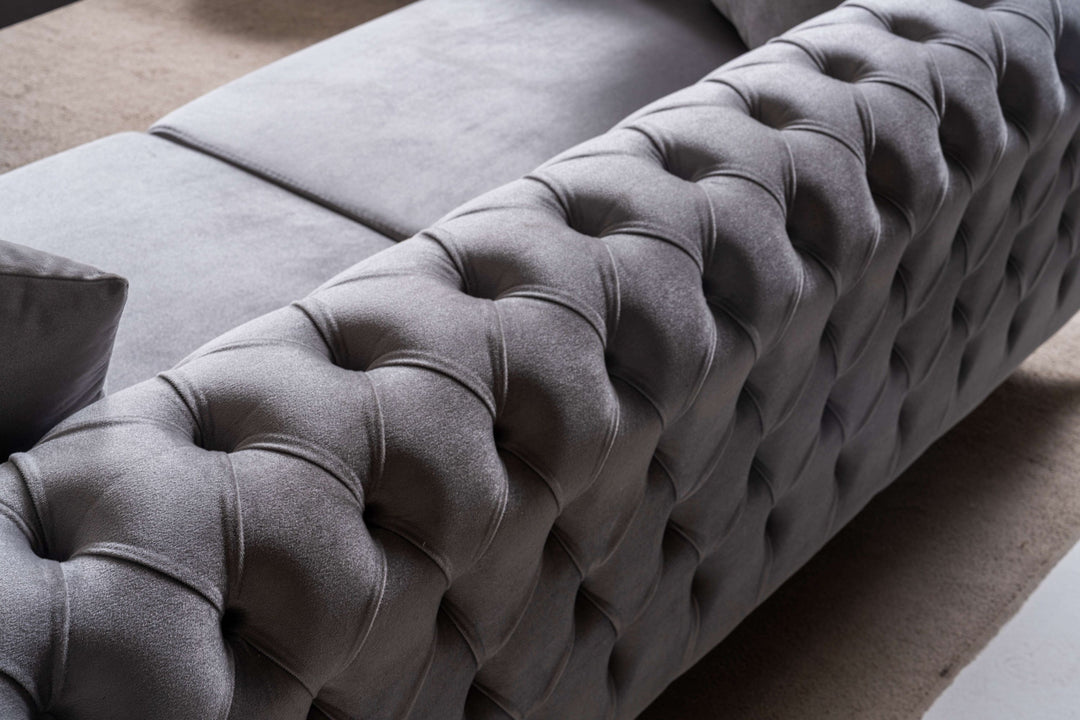 kilic Couchgarnitur 3-3-1 in Grau