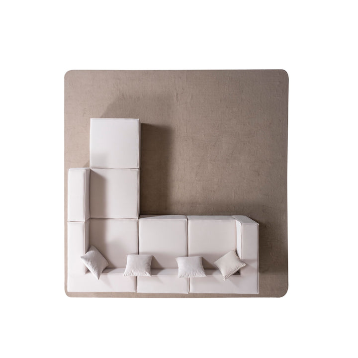 Ecksofa Modulmaster konfigurierbares Puzzle Garnitur