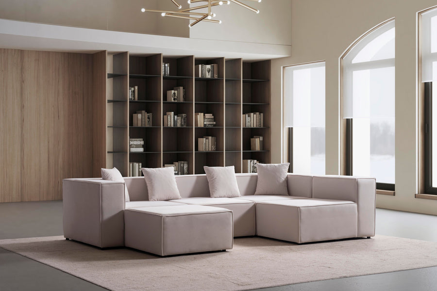 Ecksofa Modulmaster konfigurierbares Puzzle Garnitur