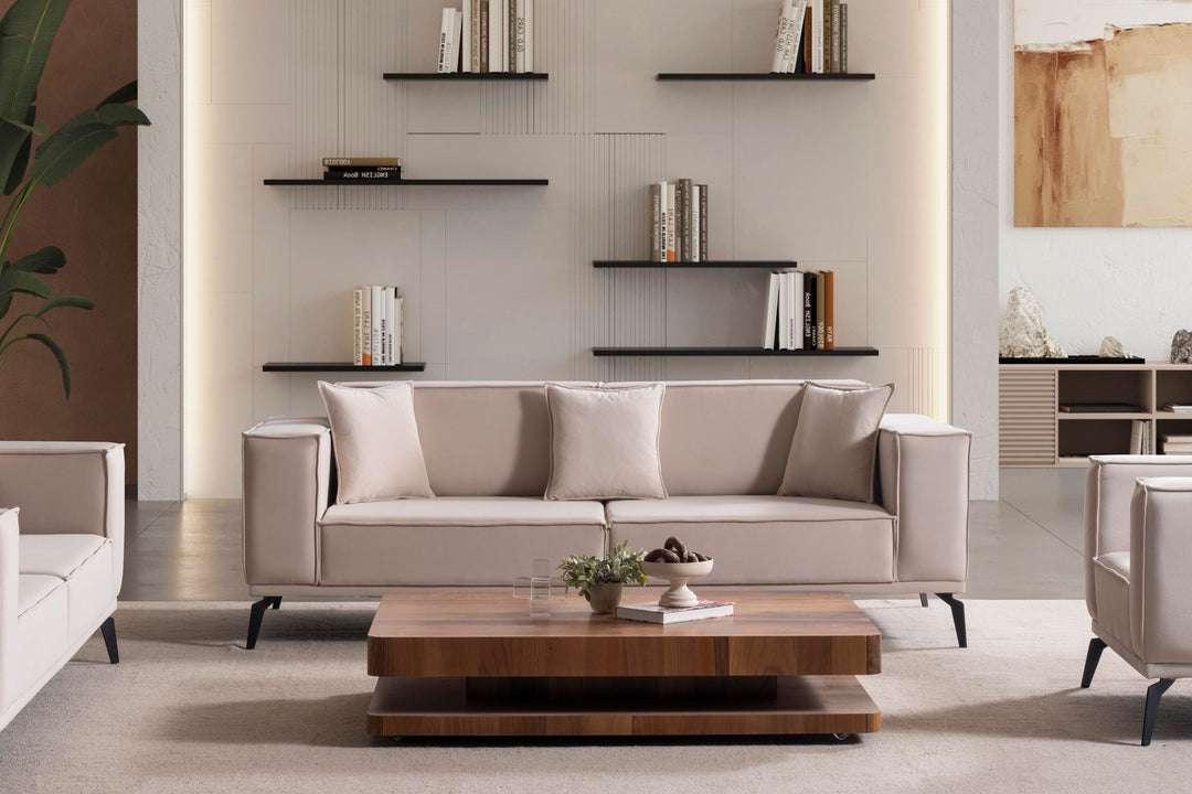 Pera Polstergarnitur 3-3-1 – Komfortables Sofa-Set mit Kissen - home bedden