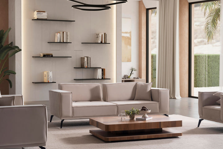 Pera Polstergarnitur 3-3-1 – Komfortables Sofa-Set mit Kissen - home bedden