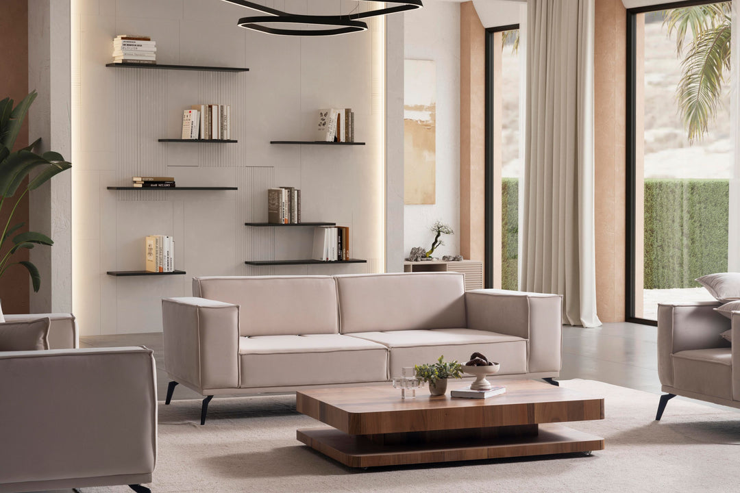 Pera Polstergarnitur 3-3-1 – Komfortables Sofa-Set mit Kissen - home bedden