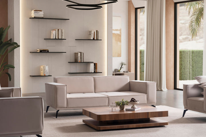 Pera Polstergarnitur 3-3-1 – Komfortables Sofa-Set mit Kissen - home bedden