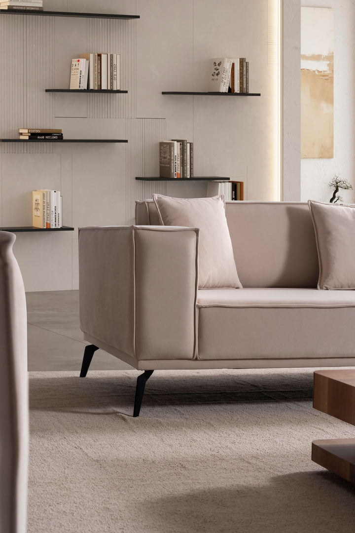 Pera Polstergarnitur 3-3-1 – Komfortables Sofa-Set mit Kissen - home bedden