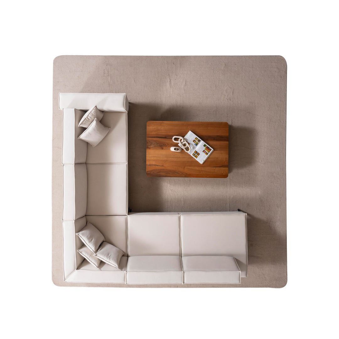Ecksofa Pera L-Form, Bodenfreiheit 17 cm, inkl. Rückenverstellung