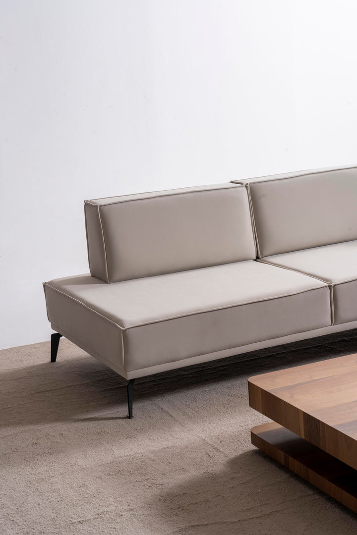 Ecksofa Pera L-Form, Bodenfreiheit 17 cm, inkl. Rückenverstellung