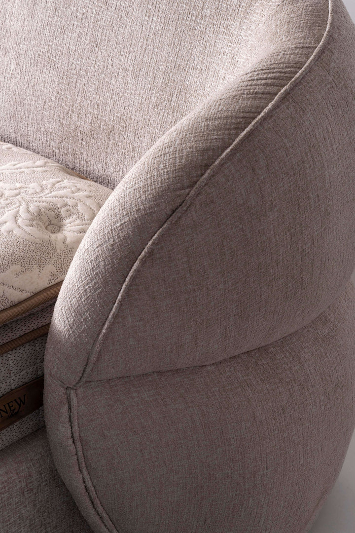 ALIN Boxspringbett 160 x 200 cm – Kompakter Luxus mit integriertem Bettkasten in Beige