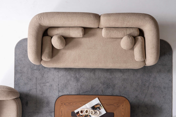 Sofagarnitur Luna 3-3-1 mit 12 Kissen – Modernes Sofa für Wohnzimmer