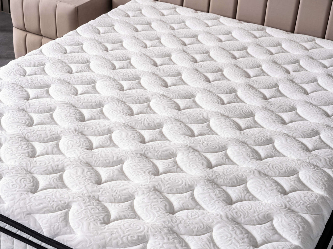 Eliza Boxspringbett 180x200 cm Beige mit praktischem Bettkasten – Luxus & Stauraum 82 