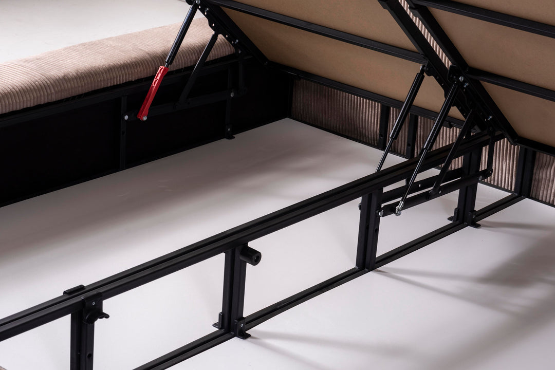 Loft Boxspringbett 180 x 200 cm – Eleganz, Komfort & Stauraum in Beige