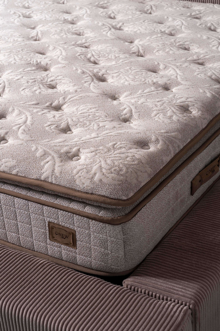 Loft Boxspringbett 180 x 200 cm – Eleganz, Komfort & Stauraum in Beige