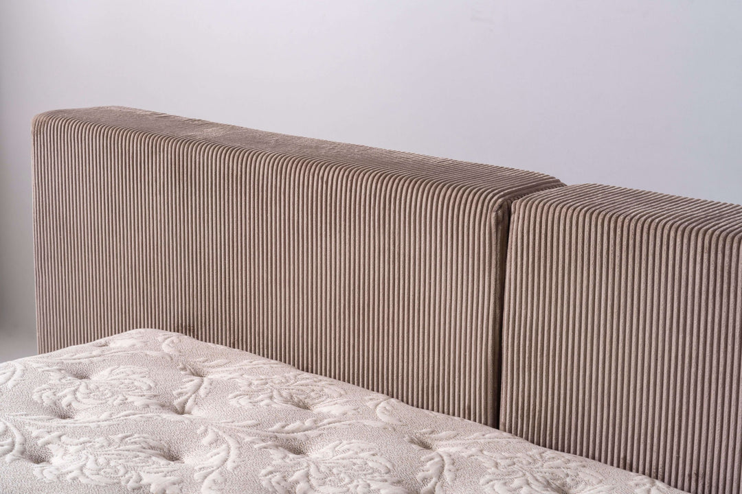 Loft Boxspringbett 180 x 200 cm – Eleganz, Komfort & Stauraum in Beige