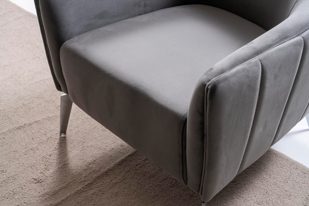 Terrasson Couchgarnitur 3-3-1 in Grau – Stilvolles Sofa-Set für modernes Wohnen - home bedden