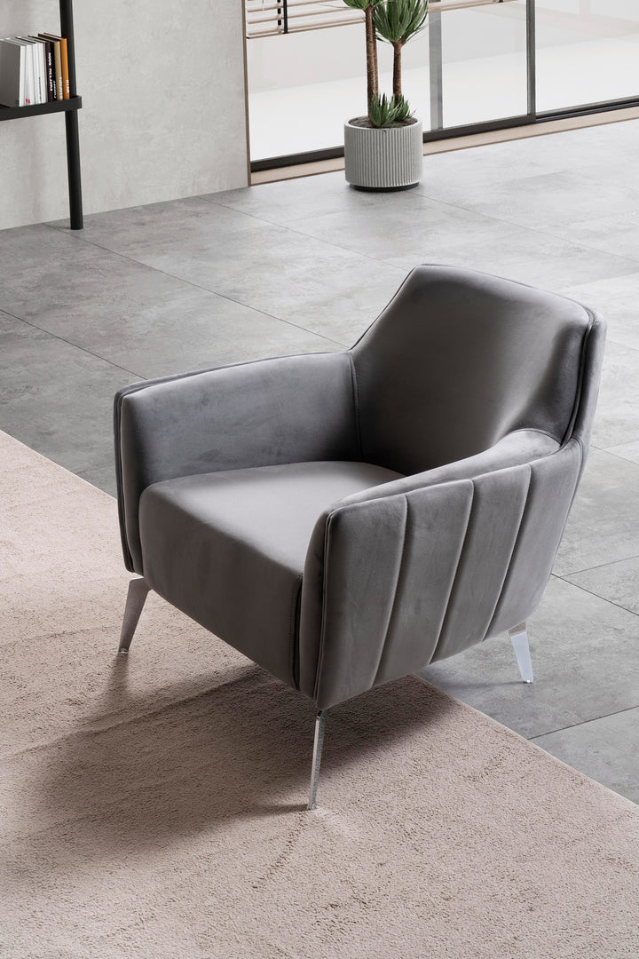 Terrasson Couchgarnitur 3-3-1 in Grau – Stilvolles Sofa-Set für modernes Wohnen - home bedden